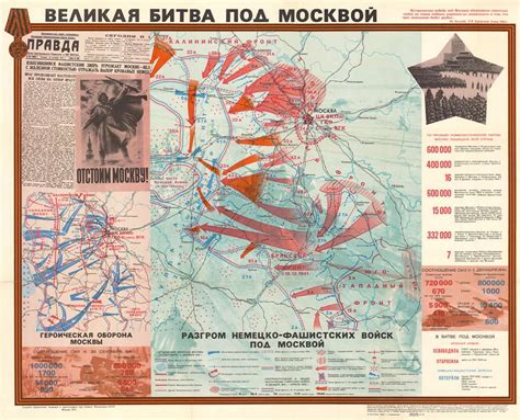 ВЕЛИКАЯ БИТВА ПОД МОСКВОЙ - The Great Battle of Moscow.: Geographicus Rare Antique Maps