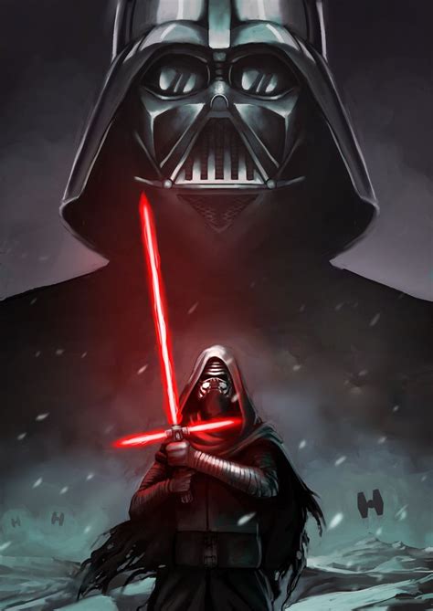 Darth Vader & Kylo Ren. | Star wars wallpaper, Ren star wars, Star wars ...