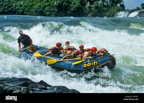 White water rafting on the River Nile, Jinja, Uganda Stock Photo - Alamy