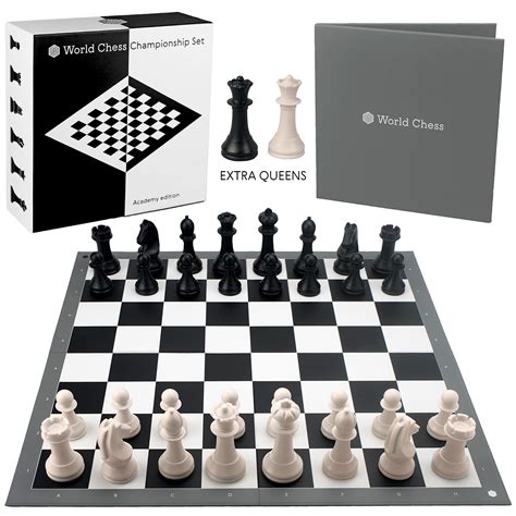 Buy World ChessChampionship Set Full Official Tournament Extra Queens Unique Sets for Kids and ...