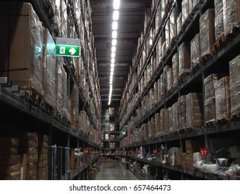 Fire Exit Sign Warehouse Stock Photo 657464473 | Shutterstock