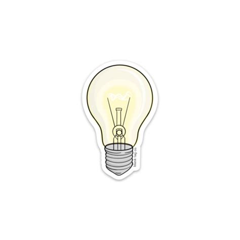 The Lightbulb Sticker | Aesthetic stickers, Bubble stickers, Hydroflask ...