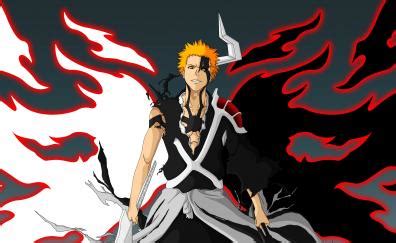 Download wallpaper 2880x1800 fighter, bleach, ichigo kurosaki, art, mac ...