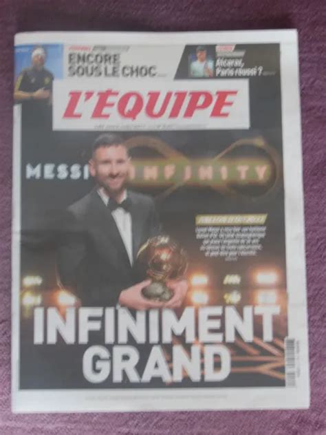 LIONEL MESSI / L'equipe / Ballon D'or 2023 EUR 19,99 - PicClick FR