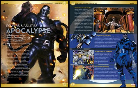 Apocalypse - Powers & Abilities #AP-02 Heroes - X-Men Marvel Fact File Page