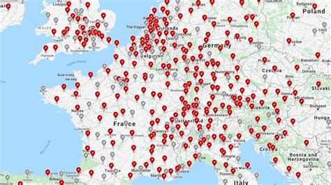 Tesla Shows Map of Brand New Charging Stations Over Europe and USA ...