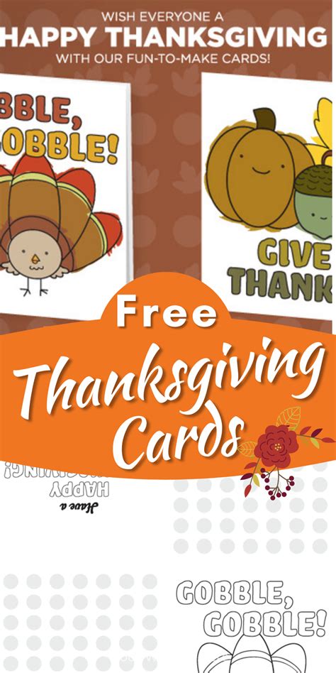 Free Downloadable Printable Thanksgiving Day Cards for Kids - Classy ...