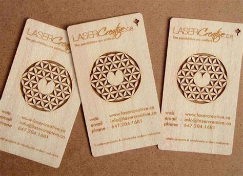 Attractive Laser Cut Business Cards - DzineWatch