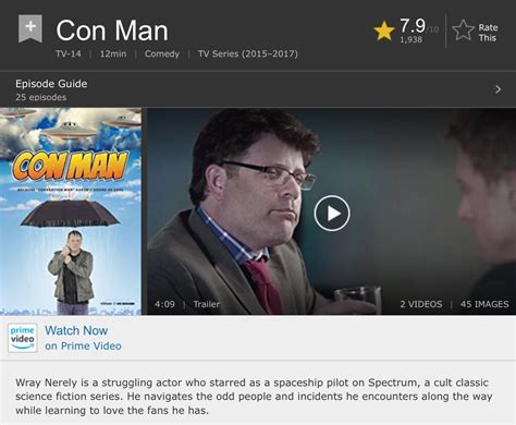 Con Man Episode Guide, Me Tv, Prime Video, Man, Episodes, Tv Series ...