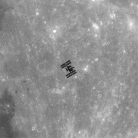 International Space Station Moon