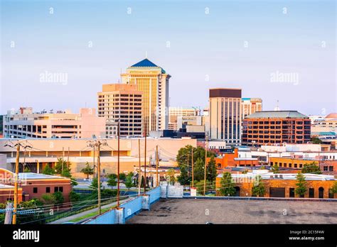 Montgomery, Alabama, USA downtown skyline at dusk Stock Photo - Alamy