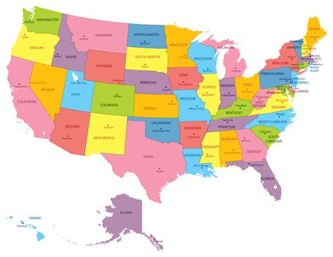 Maps Of Us States - Printable Map Of The US