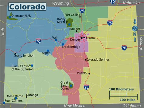 Colorado Regions Map | Explore the Beauty of Colorado