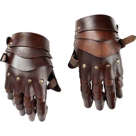 Articulated Leather Gauntlets