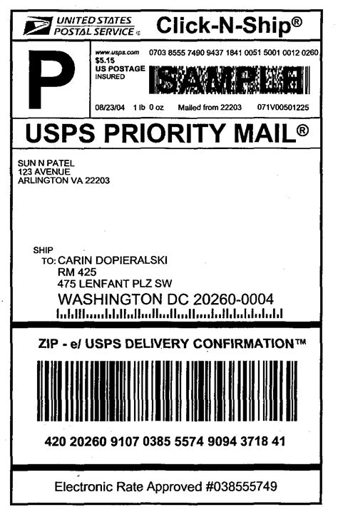 Usps Shipping Label Template Word - Detrester.com