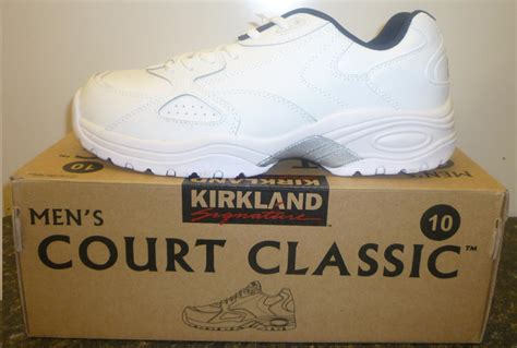 NIB Sneakers Court Classics Kirkland Signature Mens Leather Tennis Shoes 10&10.5 | eBay