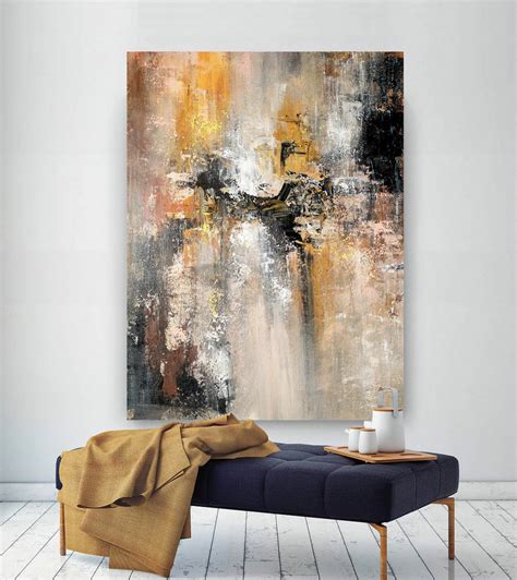 Large Abstract Painting,Modern abstract painting,original painting,bathroom wall art,xl abstract ...