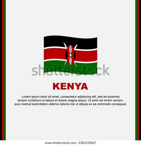 Kenya Flag Background Design Template Kenya Stock Vector (Royalty Free ...