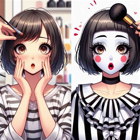 Mime makeup 40 by RimFuton on DeviantArt