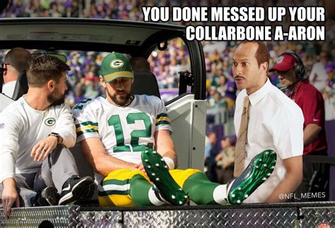 15 Best Memes of Aaron Rodgers' Broken Collarbone & Green Bay Packers Tears | Sportige