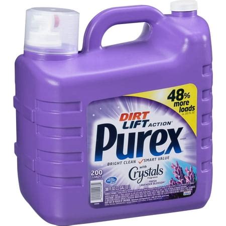 Purex with Crystals Fragrance Fresh Lavender Blossom Liquid Laundry Detergent, 200 loads, 300 fl ...