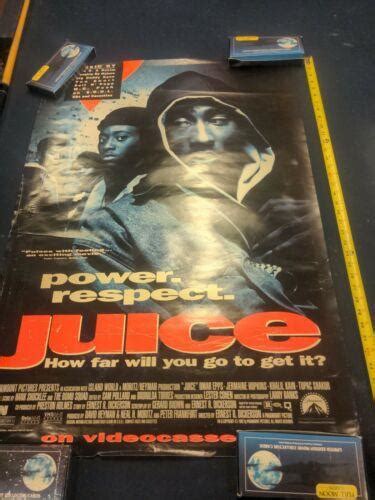 Juice Movie Poster Starring Tupac From VHS 1990s Release | #3837220470