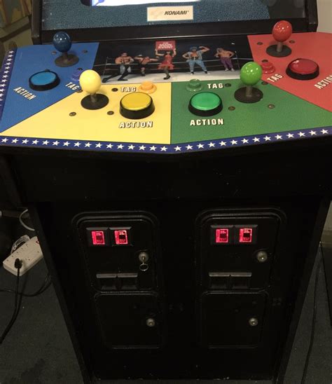 VINTAGE THE MAIN EVENT 4 PLAYER WRESTLING ARCADE PERFECT WORKING ORDER