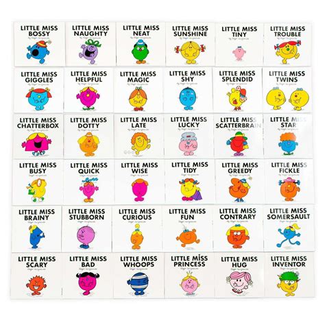 Little Miss 36 Books My Complete Collection Box Set By Roger Hargreaves ...