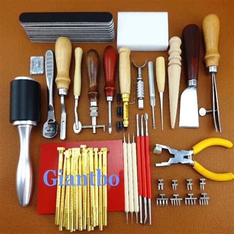 Leather Stamping Tools Set Leathercraft Tool Kit Leather Practical on ...