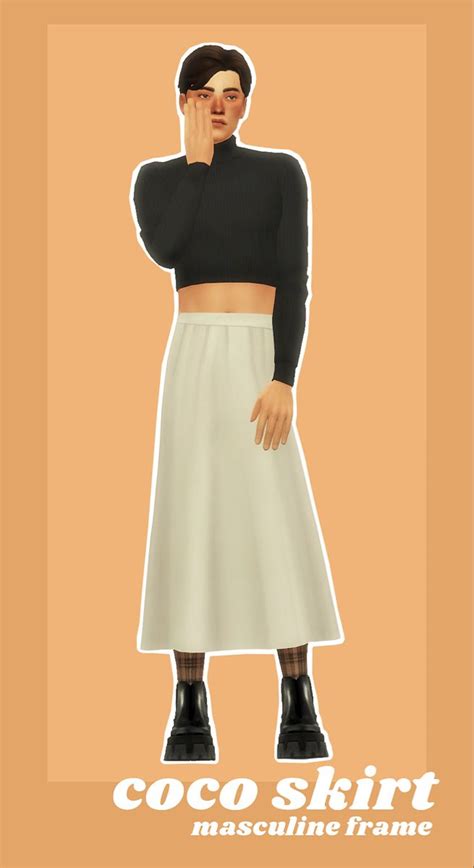 coco skirt | barbieaiden | Sims 4 male clothes, Sims 4 mods clothes, Sims 4 clothing