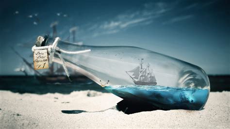 Ship in bottle V1 UPDATED by balint4 on DeviantArt