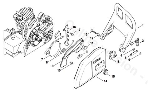 Stihl 009 chainsaw parts diagram