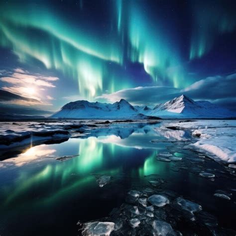 Premium Photo | Northern Lights in Iceland Stunning natural phenomenon ...