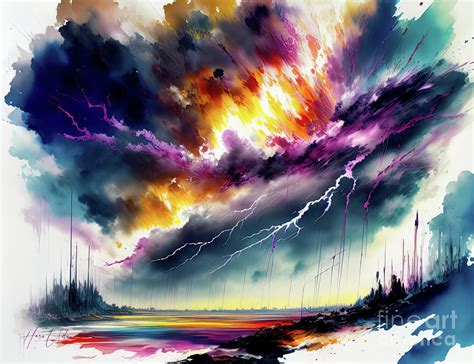 Lightning Storm Digital Art by Haru Udu - Fine Art America