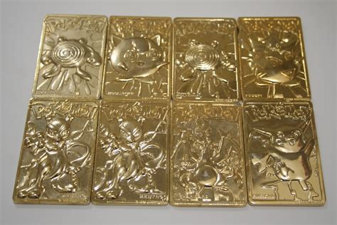 Ultra Rare Pokemon 24k gold plated trading card lot | eBay