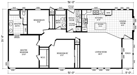 Starion Double Wide HUD Manufactured Home | Mobile home doublewide, Mobile home floor plans ...