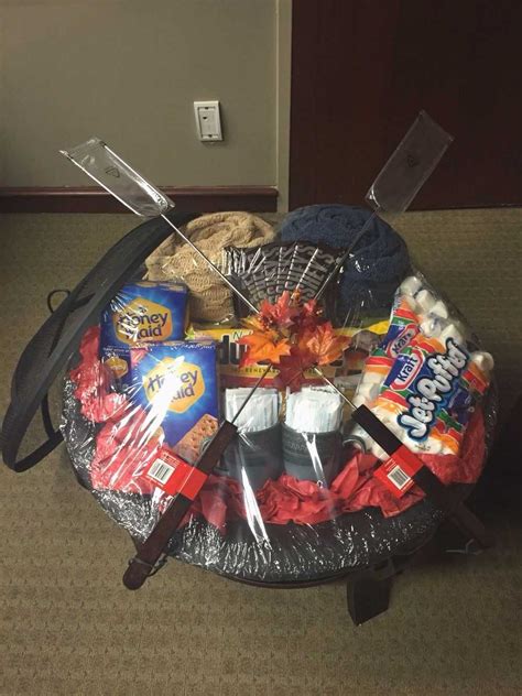 Smores gift basket idea | Themed gift baskets, Fire pit gift basket ...