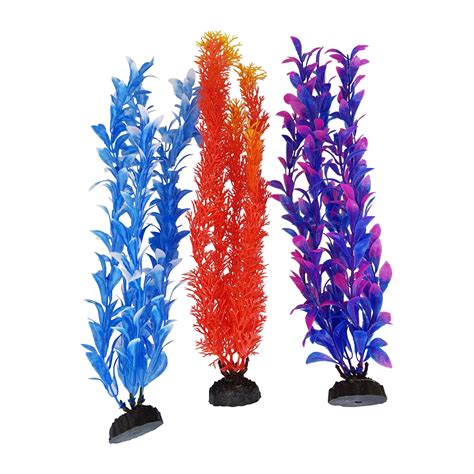 12-13 Inch Vibrant Colored Seaweed Aquarium Plants, 3 pack