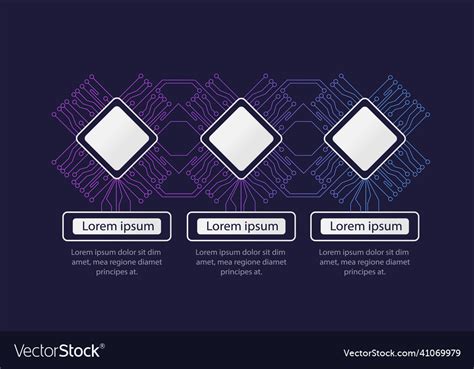 Computer system infographic chart design template Vector Image