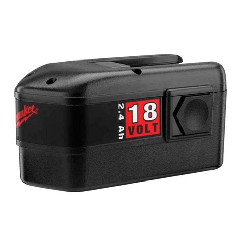 Milwaukee 18-Volt NiCd Battery Pack 2.4Ah for Select Milwaukee Tools-48-11-2230 - The Home Depot