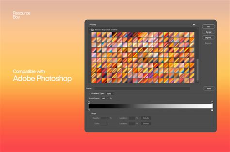 200 Sunset Photoshop Gradients (FREE) | Resource Boy