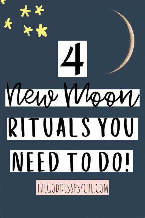 4 New Moon Rituals You Need To Do | Moon Magick | Spiritual Awakening ...