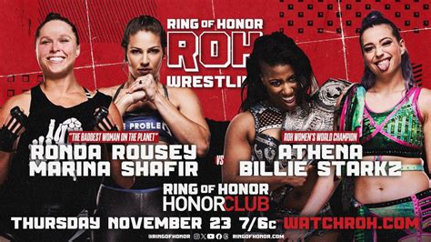 ROH On HonorClub Results (11/23): Ronda Rousey Debuts, Ethan Page And ...