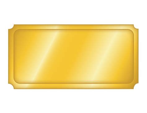 a gold plate on a white background with some light reflection in the middle and an empty area ...