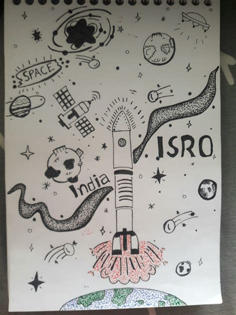 Dedicated this doodle sketch to ISRO... - Akshata Art Gallery | Facebook