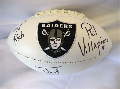 NEW Raiders NFL Super Bowl Football COLLECTOR EDITION SIGNED Phil Villapiano #41 | eBay