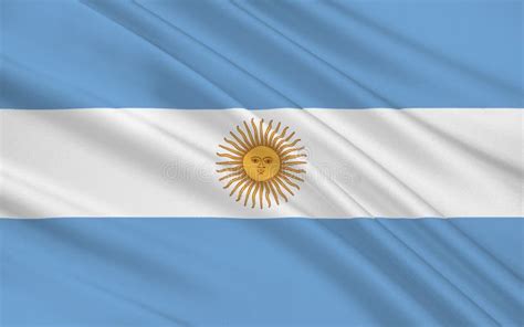 Flag of Argentina, Buenos Aires Stock Illustration - Illustration of ...