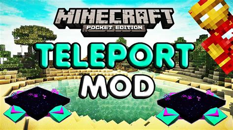 TELEPORT MOD | MINECRAFT PE 0.10.5 - YouTube