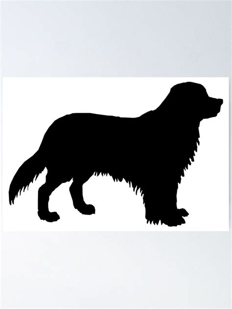 "Bernese mountain dog silhouette" Poster for Sale by mishamisha | Redbubble