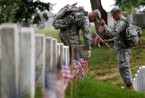 Memorial Day: Soldiers Placing Flags at Arlington Reflect on Service - NBC News